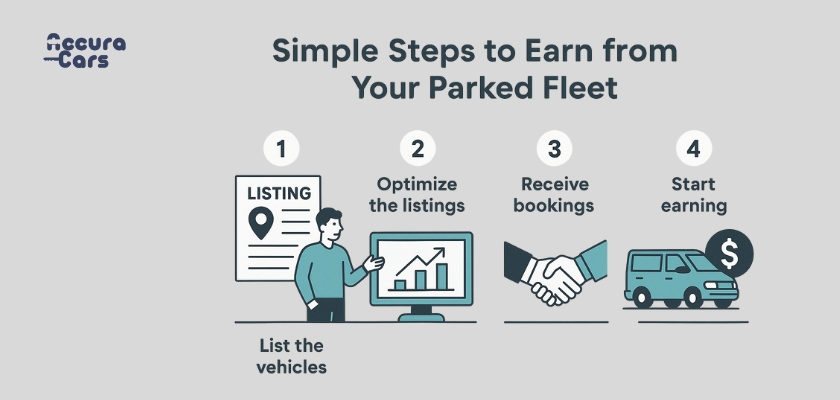 Simple Steps to Earn from Your Parked Fleet